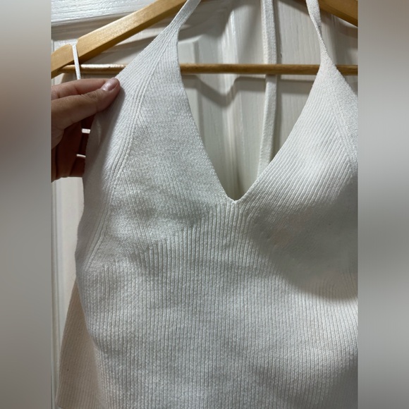 Joie White Knit Halter Crop Top - Picture 4 of 7